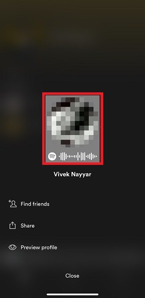 Profile picture on Spotify