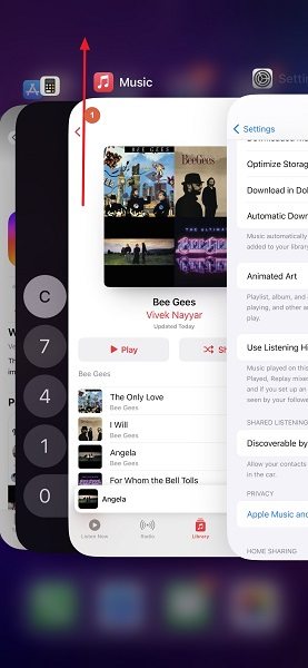 Force Close the Apple Music App