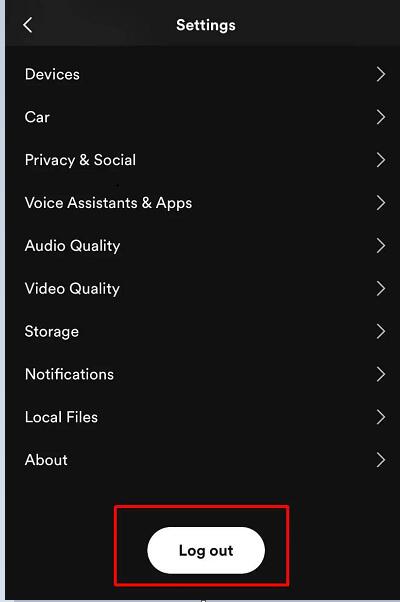 Log Out and Log Back into Spotify to fix the lyrics not showing up issue