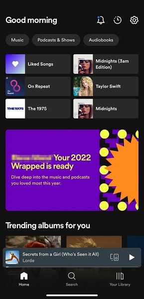 check how many minutes you have listened on Spotify from Spotify Wrapped